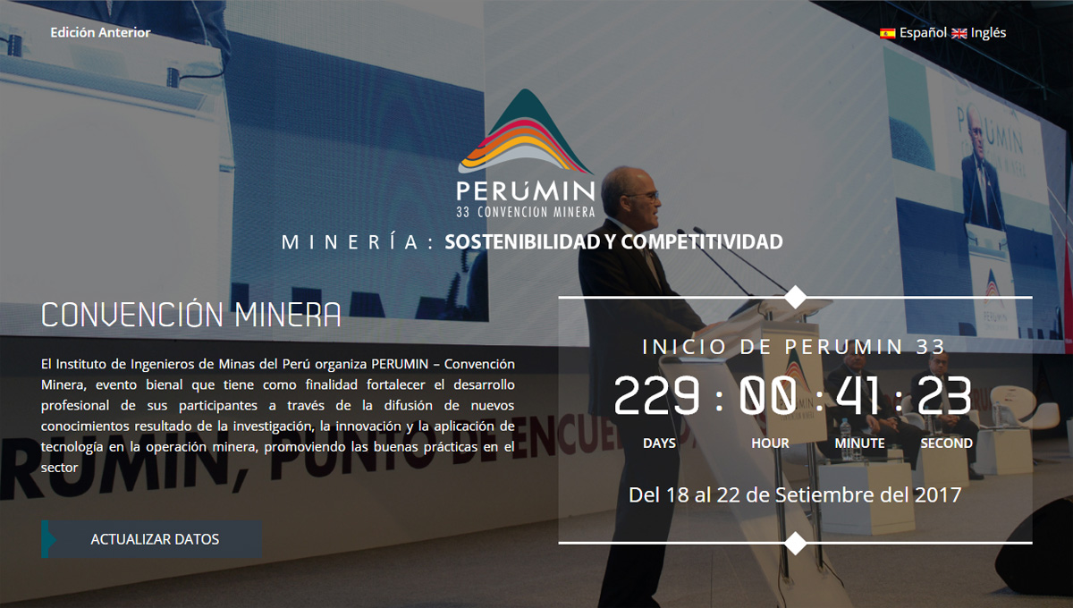 GH asistirá a PERUMIN - 33 Convención Minera que se celebrará del 18 al 22 de septiembre de 2017