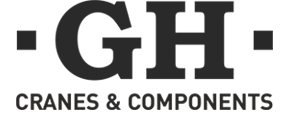 Logotipo GHSA Cranes and Components. Grúa pluma marina | Productos | GH Cranes